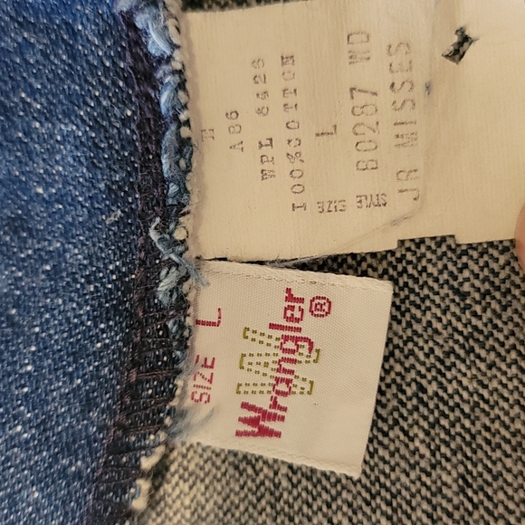 VINTAGE WRANGLER Denim Blazer NEVER WORN Raw Unwashed Denim - Picture 2 of 13